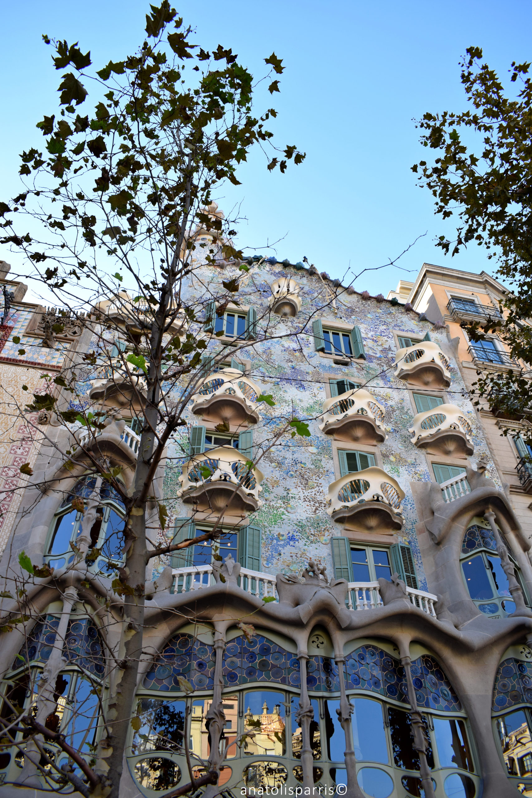 Questa è Casa Batllò di Antoni Gauìdì a Barcellona